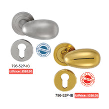Muatkan imej ke dalam penonton Galeri, FRASCIO Solid Brass Lever Handle On Rose - Uovo 796-52P
