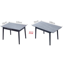 Muatkan imej ke dalam penonton Galeri, Cotton Italian Design Extendable Dining Table 1.1m to 1.4m
