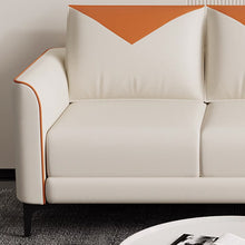 Muatkan imej ke dalam penonton Galeri, Melendez Pet Friendly PU Leather Triangle Design Sofa

