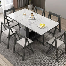 Muatkan imej ke dalam penonton Galeri, Marsh Folding Table Space Saving Sintered Stone Dining Table
