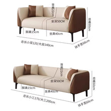 Load image into Gallery viewer, Lloyd Low Back Rest Side Tone Pet Friendly Leather Sofa
