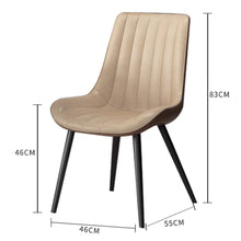 Muatkan imej ke dalam penonton Galeri, Pacheco PU Leather Cushion Luxury Dining Chair
