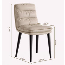 将图片加载到图库查看器，Macy PU Leather Cushion Modern Dining Chair
