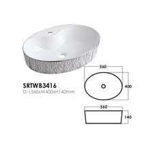 将图片加载到图库查看器，SORENTO Counter Top Designer Basin
