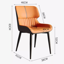 Muatkan imej ke dalam penonton Galeri, Colby Luxury Backrest PU Leather Dining Chair
