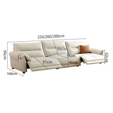 将图片加载到图库查看器，Curtis Leather Electric Recliner Sofa
