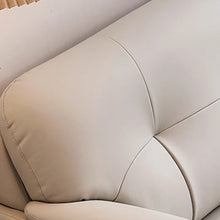 Muatkan imej ke dalam penonton Galeri, Tapia Cowhide Leather Curve Side Arm Latex Sofa
