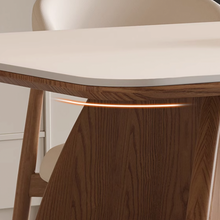 Muatkan imej ke dalam penonton Galeri, Herrera Solid Wood Sintered Slab Dining Table
