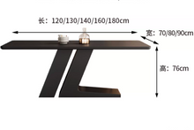 Muatkan imej ke dalam penonton Galeri, Marwa Z Design Leg Sintered Stone Dining Table
