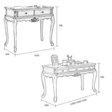 Muatkan imej ke dalam penonton Galeri, Davila American Solid Wood Design Study Work Desk
