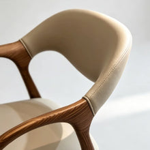 Load image into Gallery viewer, Louise Curve Arm Wooden Frame Dining Chair
