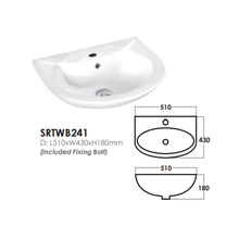 Muatkan imej ke dalam penonton Galeri, SORENTO Wall Hung Basin

