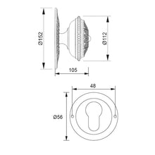 Muatkan imej ke dalam penonton Galeri, MESTRE Door Accessories Solid Brass Door Knob / Brass Escutcheon
