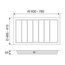 将图片加载到图库查看器，MIRAI ABS Cutlery Tray 900B
