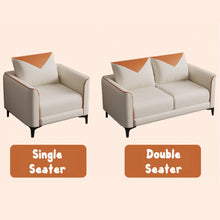 Muatkan imej ke dalam penonton Galeri, Melendez Pet Friendly PU Leather Triangle Design Sofa
