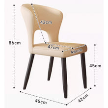 Muatkan imej ke dalam penonton Galeri, Vance Wide Backrest PU Chair Dining Chair
