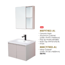 Muatkan imej ke dalam penonton Galeri, MOCHA Honeycomb Bathroom Furniture
