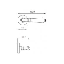 Muatkan imej ke dalam penonton Galeri, FRASCIO Solid Brass Lever Handle On Rose - 903-45-AB
