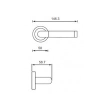 Load image into Gallery viewer, FRASCIO Solid Brass Lever Handle On Rose - Allegra 939-50
