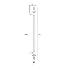 Muatkan imej ke dalam penonton Galeri, ES'TECH Brass / Wooden Pull Handle 942A
