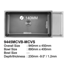 Load image into Gallery viewer, LEVANZO Mini Comb Durable 16G Stainless Steel DS47 Series Sink

