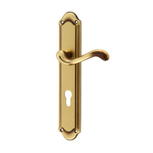 将图片加载到图库查看器，IRANZO Solid Brass Lever Handle On Plate 9755A
