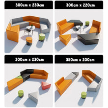 Muatkan imej ke dalam penonton Galeri, Merrill Colourful Triangle Lounge Reception Furniture
