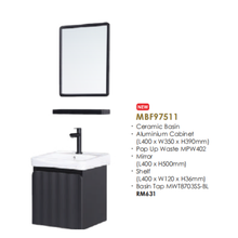 Muatkan imej ke dalam penonton Galeri, MOCHA Honeycomb Bathroom Furniture
