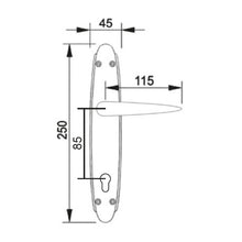 Muatkan imej ke dalam penonton Galeri, MESTRE Basic Series Solid Brass Lever Handle On Plate A0187

