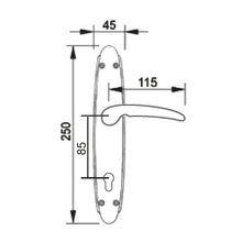 Muatkan imej ke dalam penonton Galeri, MESTRE Basic Series Solid Brass Lever Handle On Plate A0199

