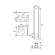 Muatkan imej ke dalam penonton Galeri, ES'TECH Brass Half Round Surface Bolt HB
