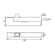 Muatkan imej ke dalam penonton Galeri, ES'TECH Auto Flush Bolt AFB6
