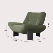 Load image into Gallery viewer, Prisca Low Seat Library Lounge Lamb Wool Chair
