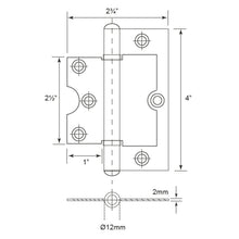 Muatkan imej ke dalam penonton Galeri, E-SWING Steel Bi-Fold Hinges BF102
