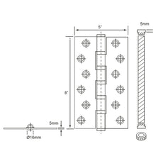 将图片加载到图库查看器，E-SWING Brass Hinges BH585FT5B
