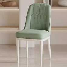 将图片加载到图库查看器，Levine Armrest PU Leather Cream Leg Dining Chair
