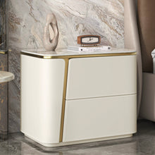 Muatkan imej ke dalam penonton Galeri, Barrera Light Luxury Sintered Stone Top Bedside Table

