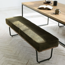 Muatkan imej ke dalam penonton Galeri, Cohen Corduroy Fabric Nordic Dining Bench
