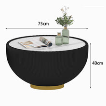 Muatkan imej ke dalam penonton Galeri, Sarah Pleated Round Modern Coffee Table
