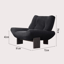 Load image into Gallery viewer, Prisca Low Seat Library Lounge Lamb Wool Chair
