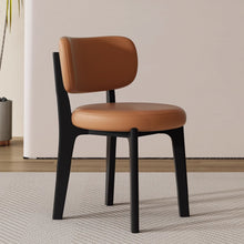 将图片加载到图库查看器，Hilton Short PU Leather Fabric Dining Chair
