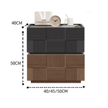 Load image into Gallery viewer, Lucille Box Weave Wooden Bedside Table

