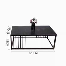 Muatkan imej ke dalam penonton Galeri, Cain Leather Sofa Coffee Table Office Lounge Furniture
