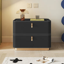 Load image into Gallery viewer, Nolan Saddle Leather Modern Wood Nightstand
