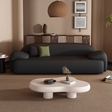 将图片加载到图库查看器，Silas Pet Friendly Leather Trendy Cloud Sofa
