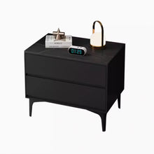 Load image into Gallery viewer, Antony Solid Wood Slate Bedside Table
