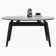 Muatkan imej ke dalam penonton Galeri, Hart Extendable Round Rectangle Sintered Stone Dining Table 1.2m to 1.5m
