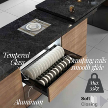 Load image into Gallery viewer, MIRAI Multifunctional Dish Aluminium Basket With Soft Closing (Attach With Door)
