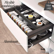 Load image into Gallery viewer, MIRAI Multifunctional Aluminium Dynamic Drawer With  Soft Closing (Attach With Door)
