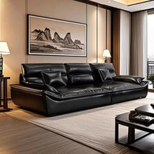 Muatkan imej ke dalam penonton Galeri, Fletcher Oil Wax Leather Italian Boat Design Sofa
